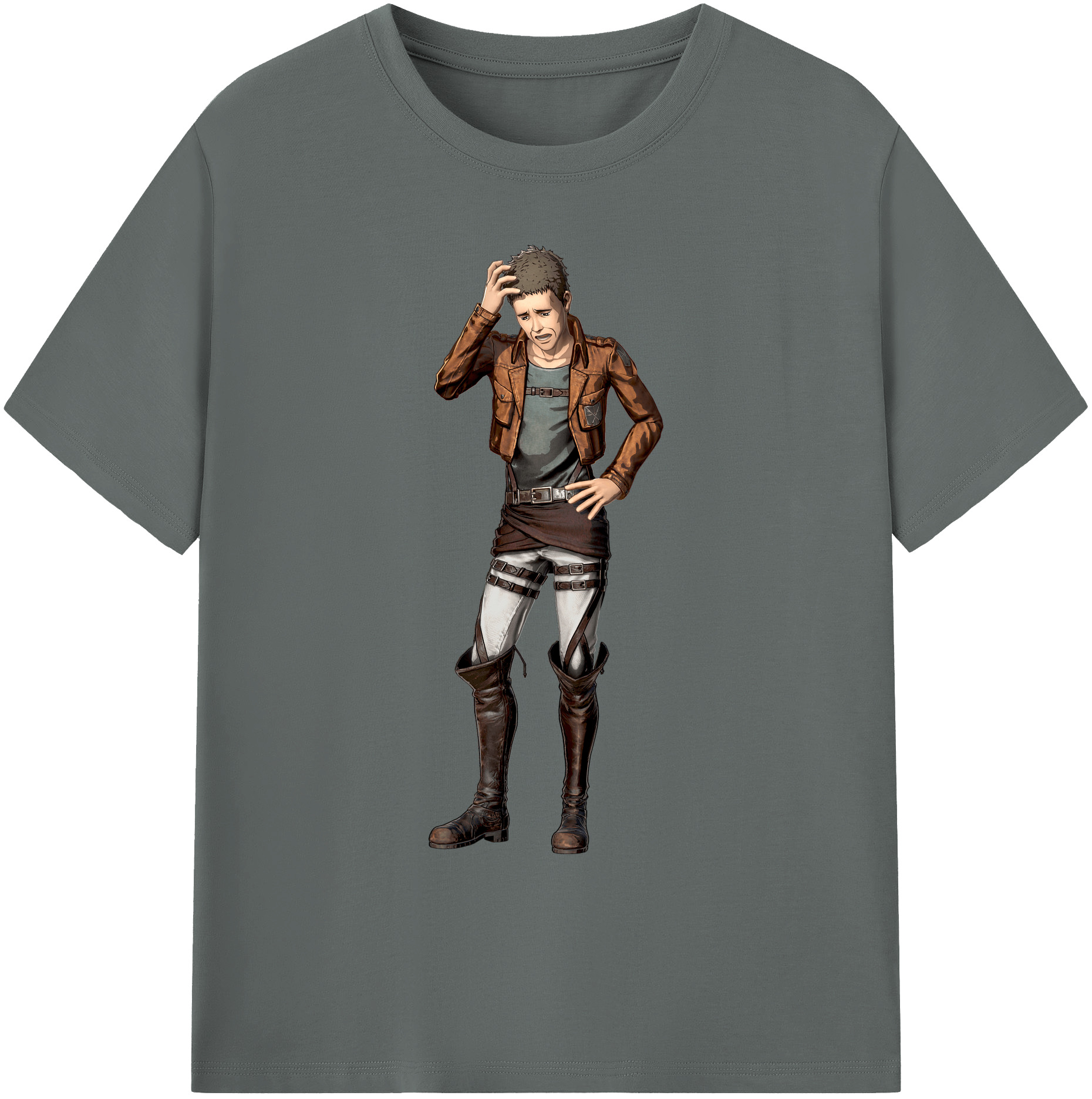 （画像用） 進撃の巨人 Attack on Titan 綿100％ メンズ半袖Tシャツ｜肌触りやわらか＆通気性